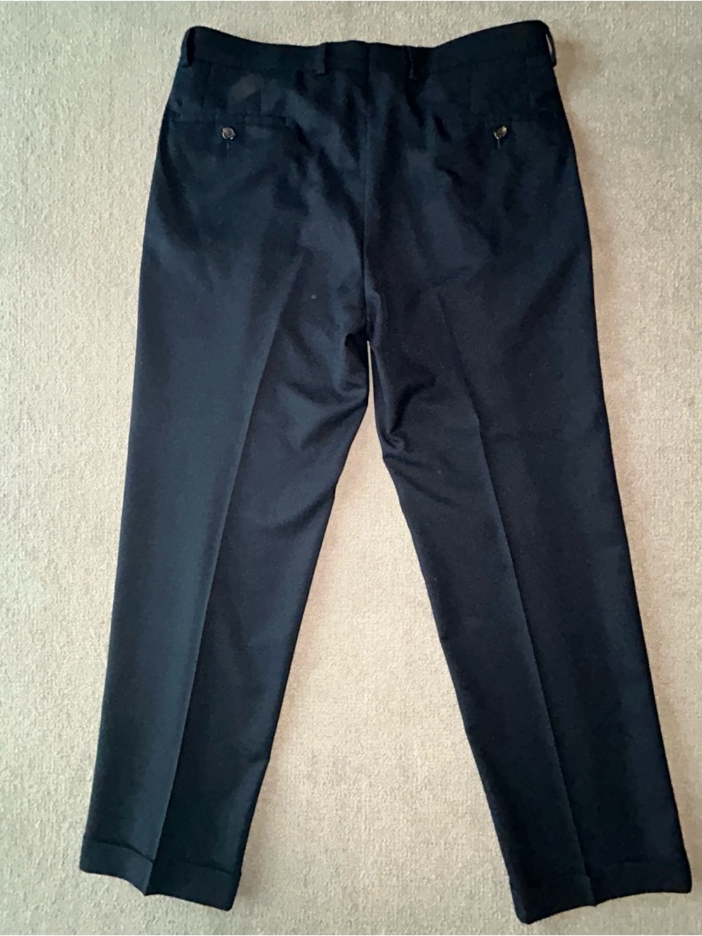 Lauren Ralph Lauren Dress Pants Men’s 34x30 Pleated Cuffed Navy Pants - Picture 2 of 9